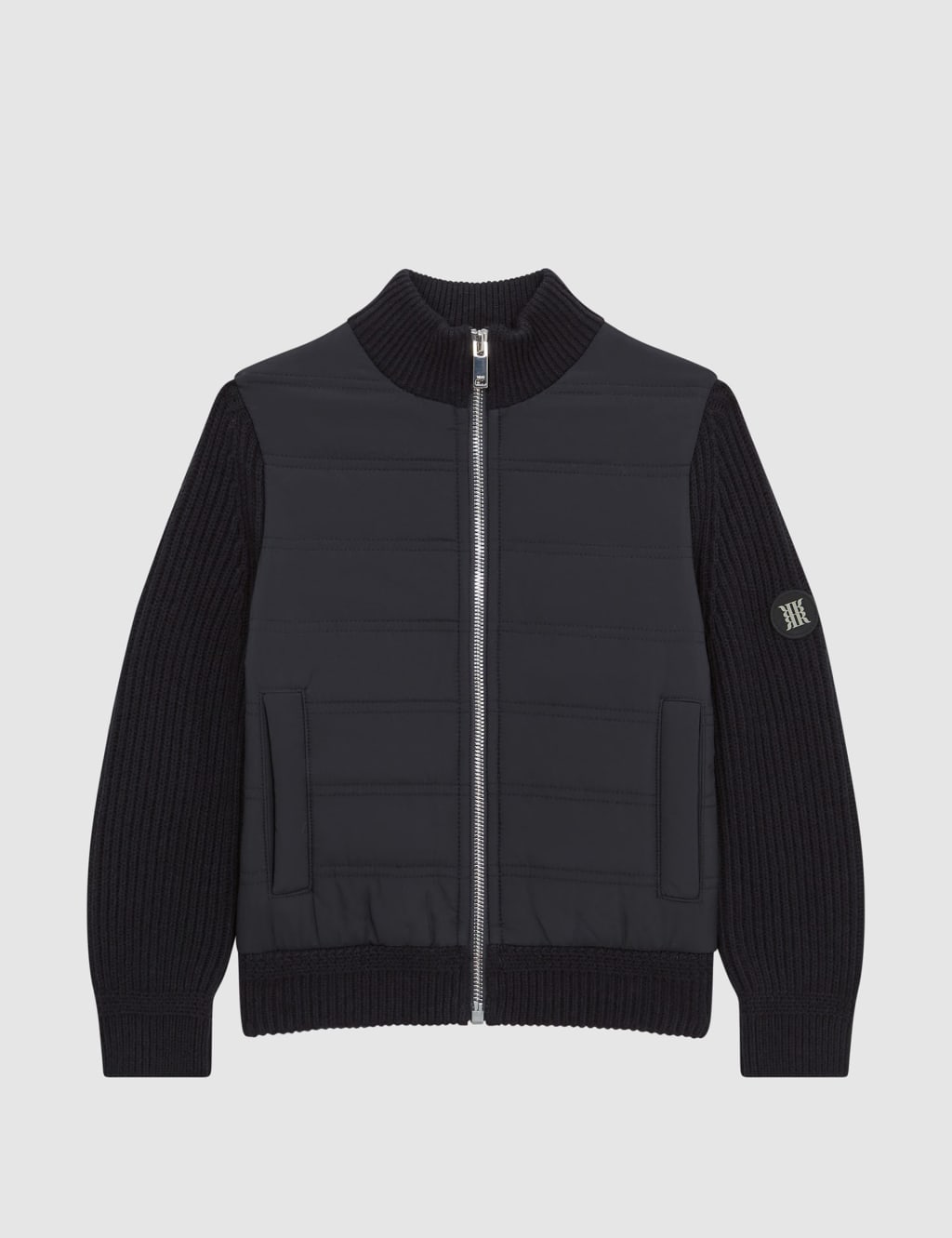 Cotton Rich Knitted Quilted Jacket (3-14 Yrs) 2 of 6