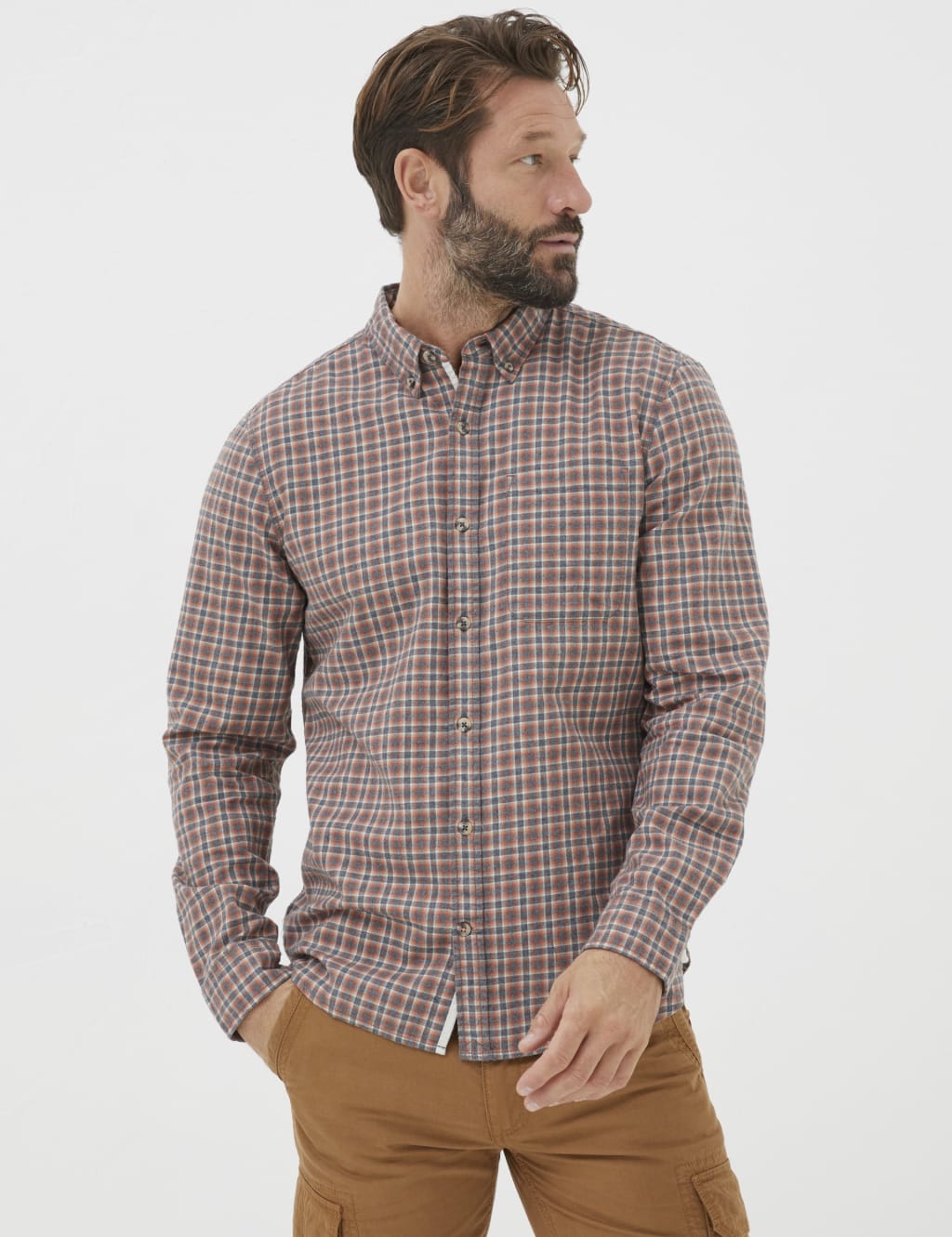 Pure Cotton Gingham Check Shirt 1 of 5