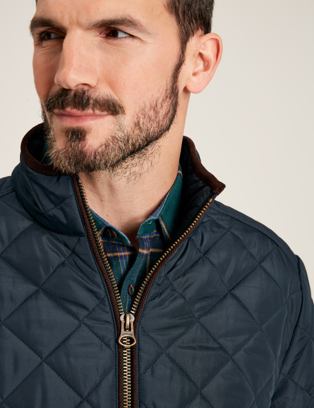 Pure Cotton Quilted Jacket Joules M S