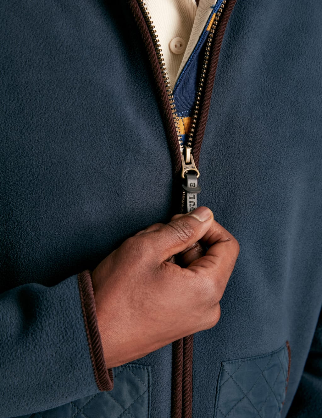 Fleece Funnel Neck Zip Up Jacket 6 of 7