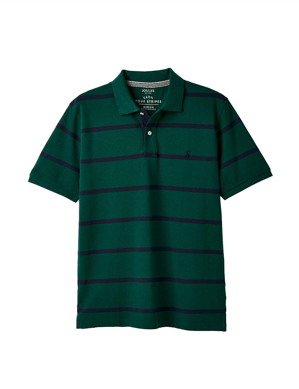 Pure Cotton Pique Striped Polo Shirt 2 of 5