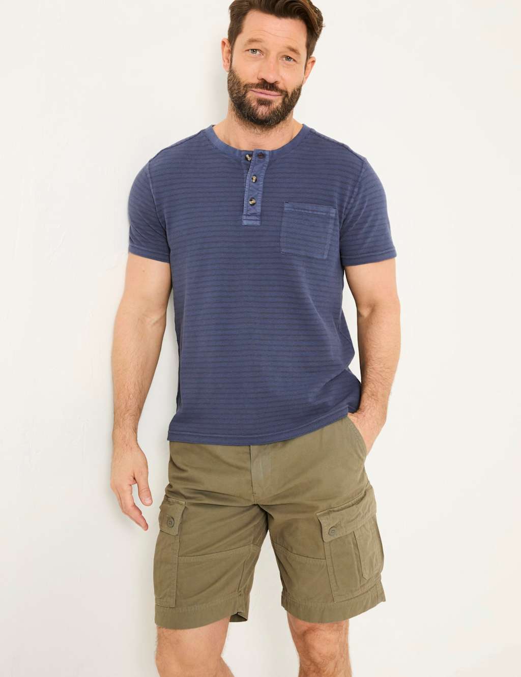 Regular Fit Pure Cotton Cargo Shorts 1 of 5