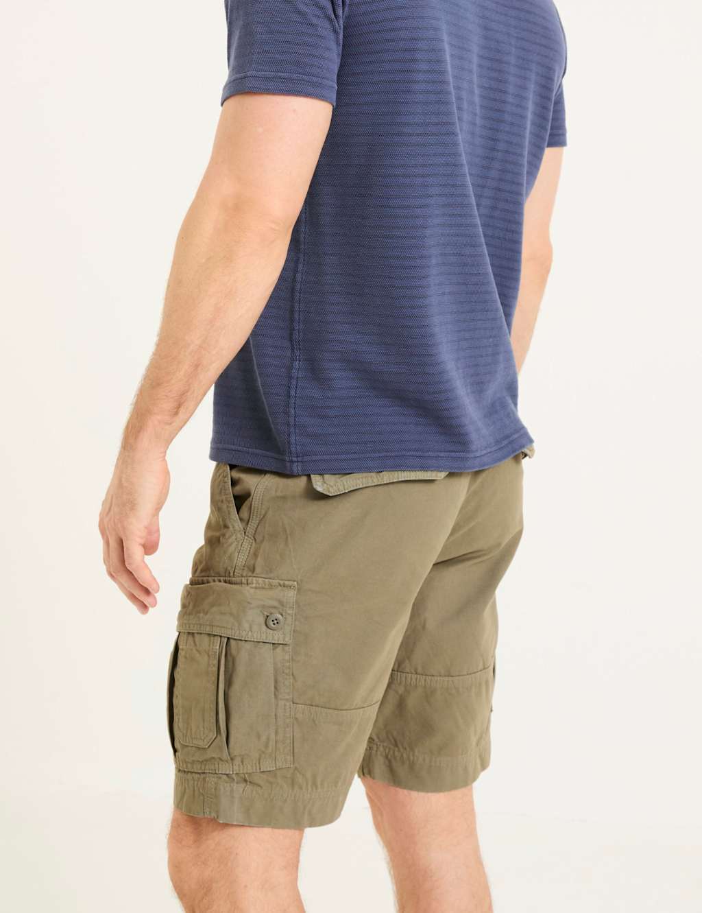 Regular Fit Pure Cotton Cargo Shorts 4 of 5