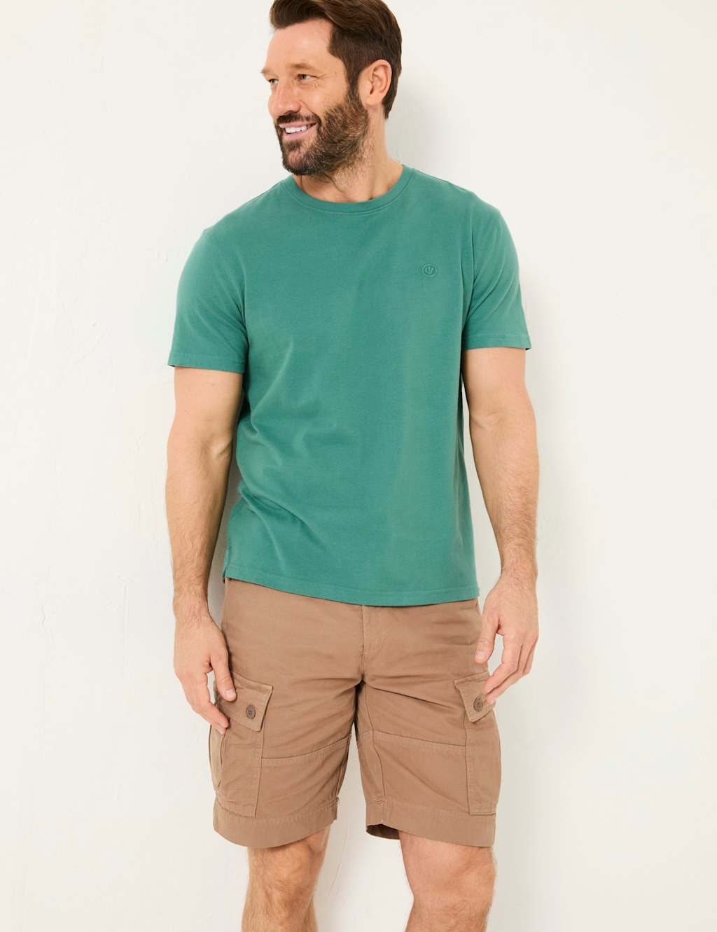 Regular Fit Pure Cotton Cargo Shorts 3 of 5