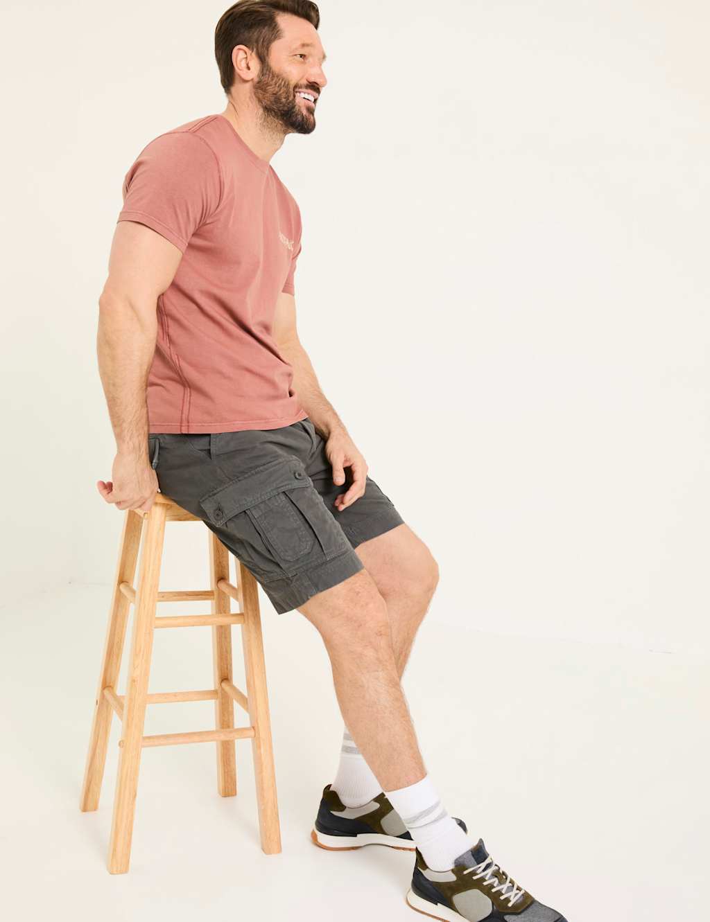 Regular Fit Pure Cotton Cargo Shorts 3 of 4