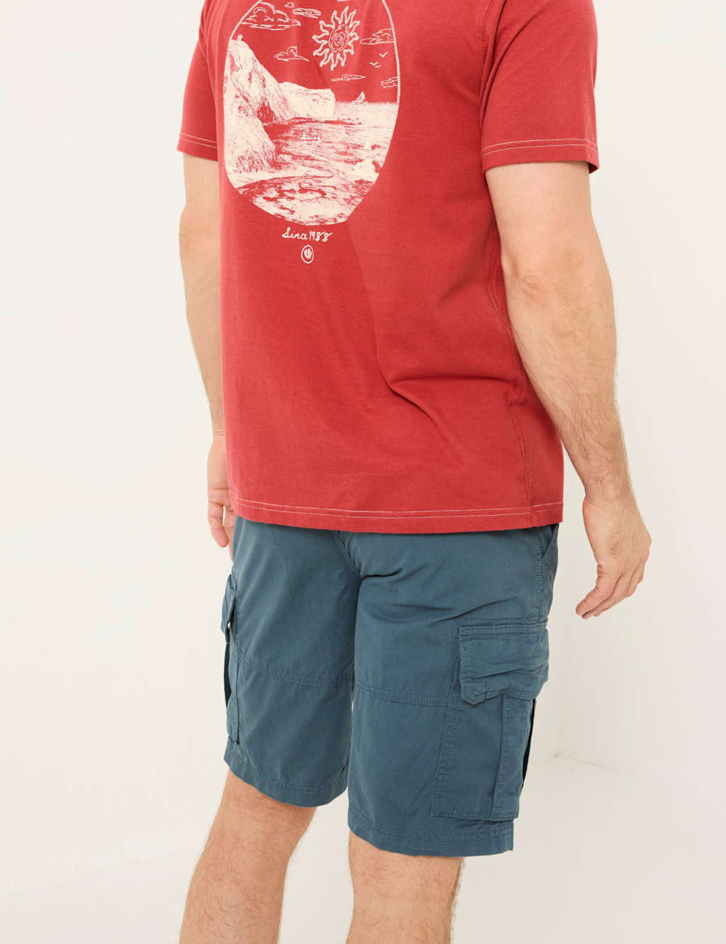 Regular Fit Pure Cotton Cargo Shorts 4 of 5