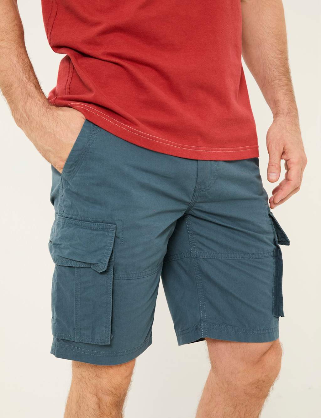 Regular Fit Pure Cotton Cargo Shorts 5 of 5