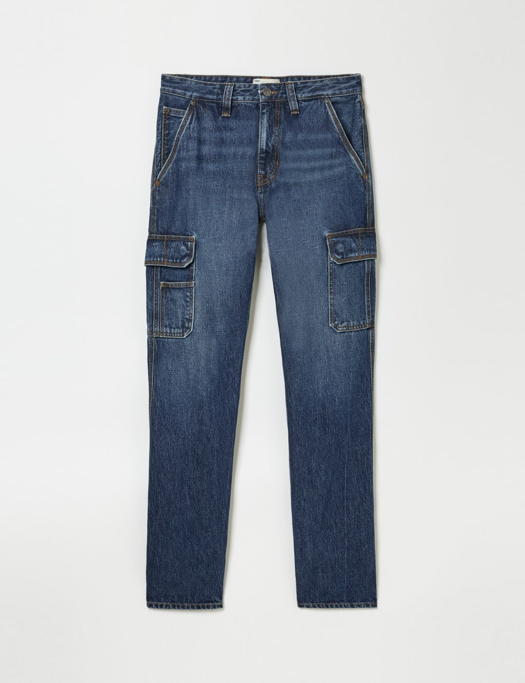 Pure Cotton Denim Straight Fit Cargo Jeans 2 of 5