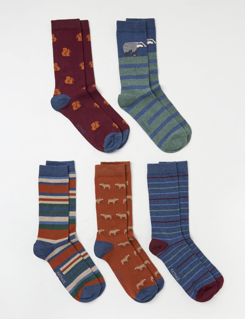 Fat face mens slipper socks store