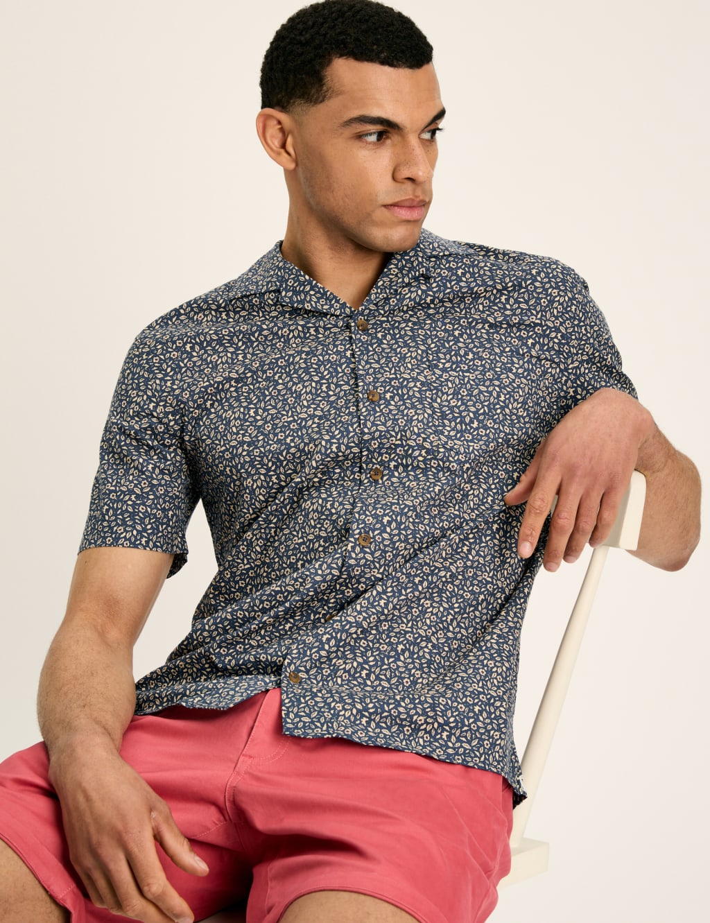 Pure Cotton Floral Shirt 6 of 6