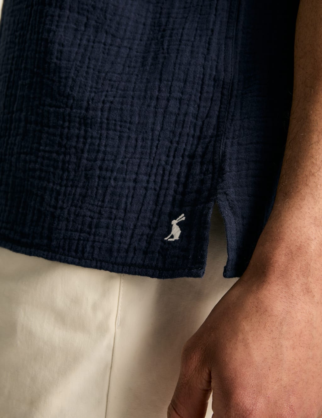 Pure Cotton Textured Polo Shirt 6 of 7
