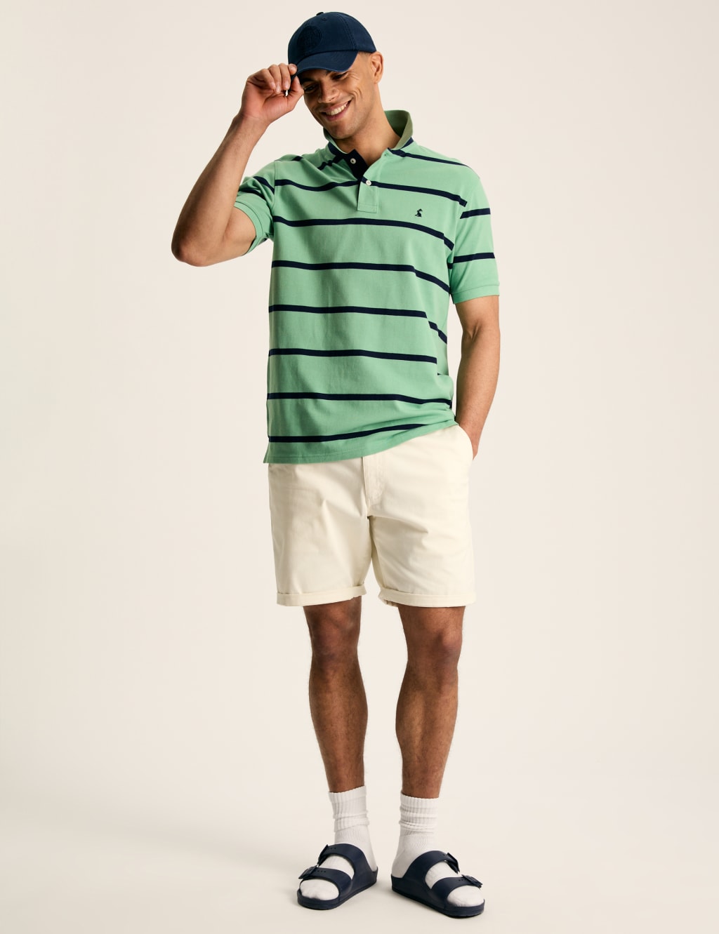 Pure Cotton Striped Polo Shirt 3 of 8