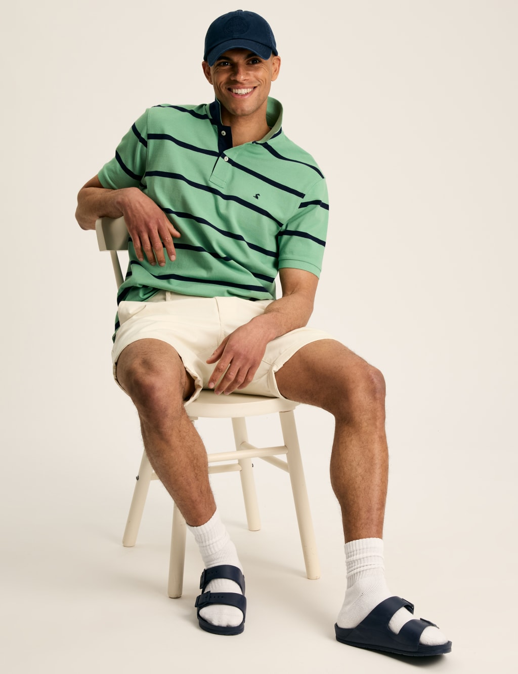 Pure Cotton Striped Polo Shirt 5 of 8