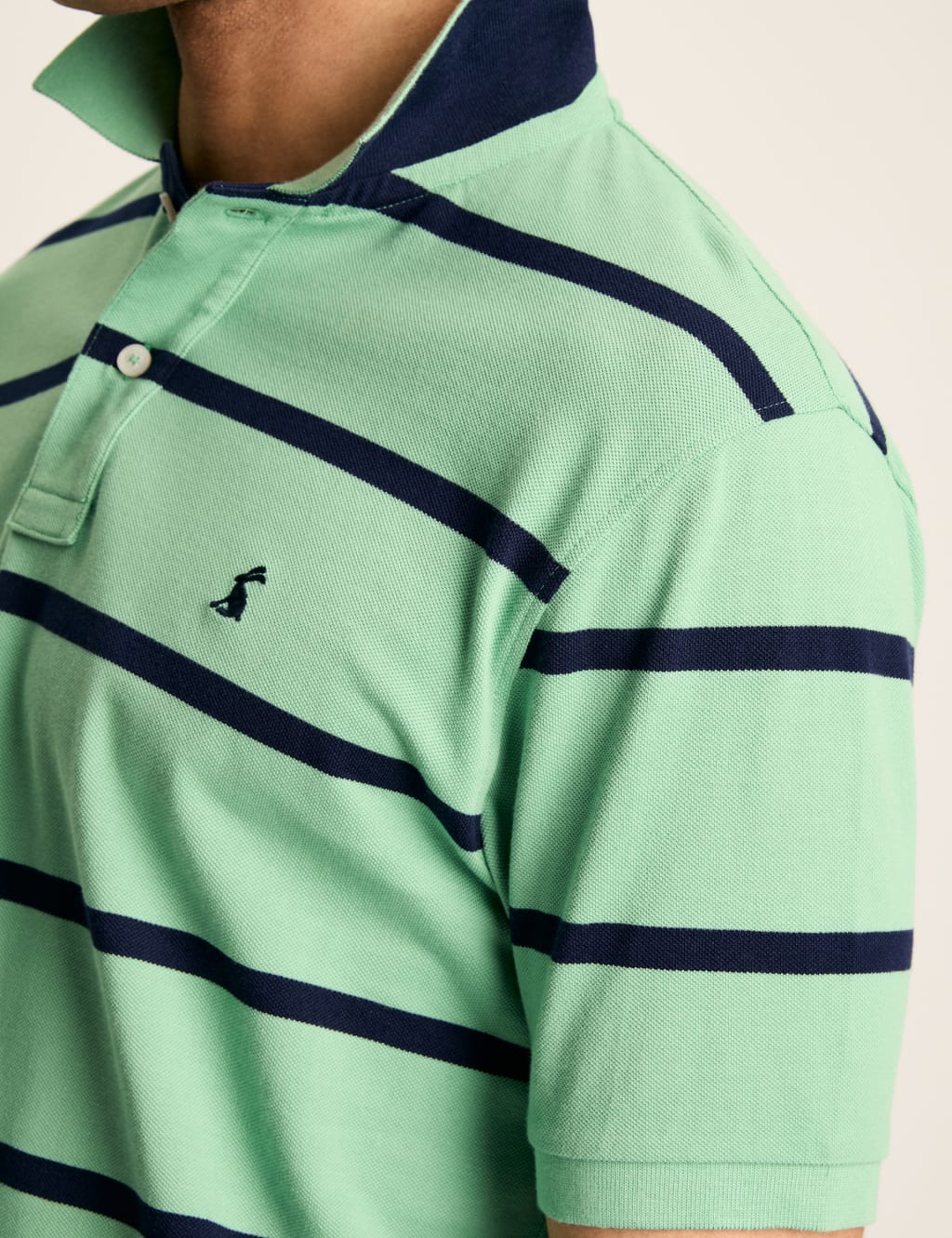 Pure Cotton Striped Polo Shirt 7 of 8