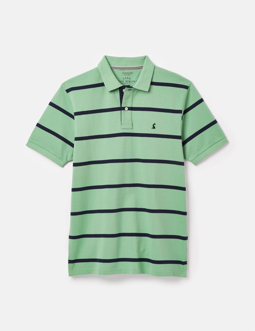 Pure Cotton Striped Polo Shirt 2 of 8