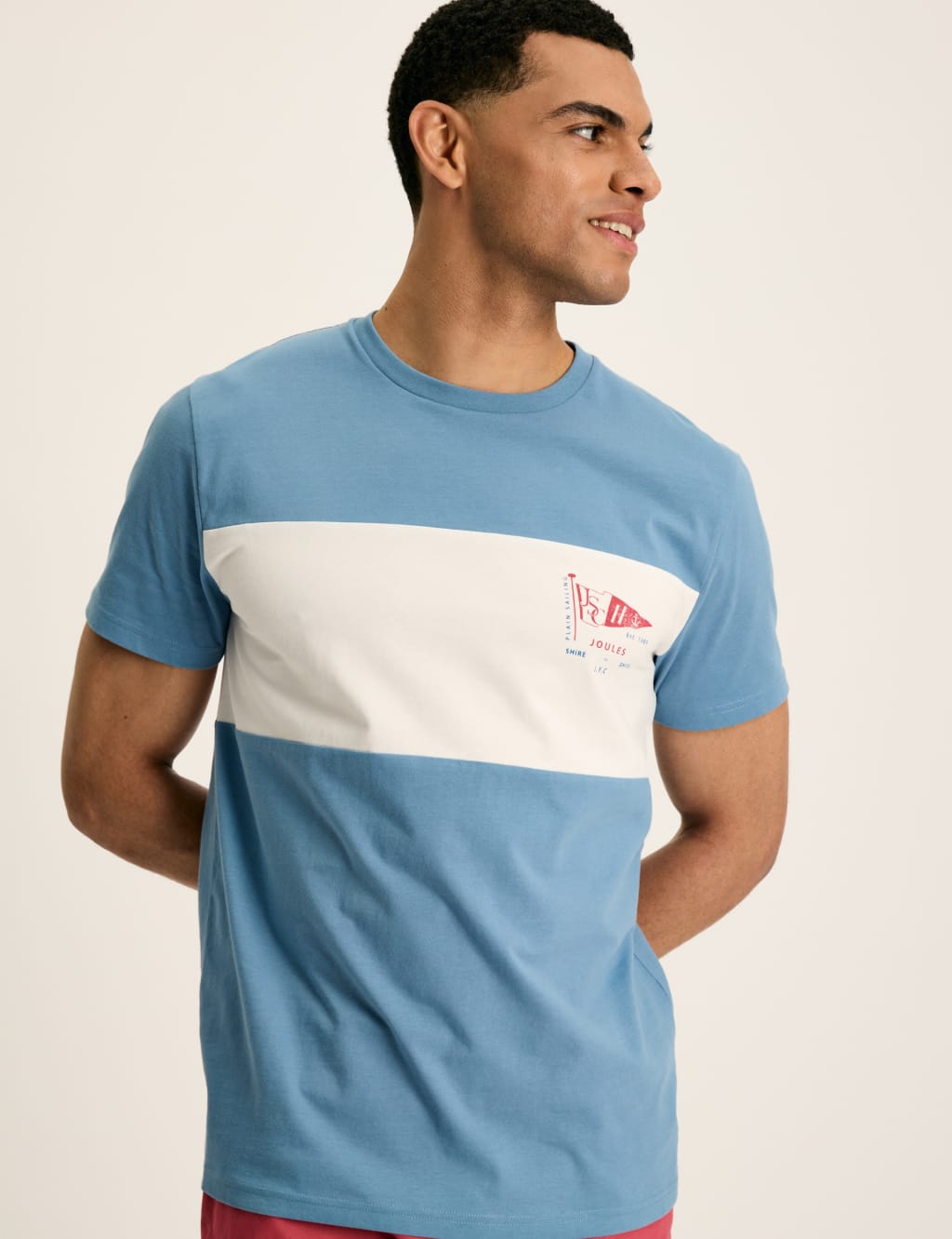 Pure Cotton Colour Block Racquet Club T-Shirt 1 of 6