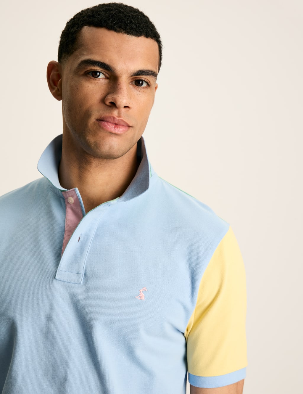 Pure Cotton Colour Block T-Shirt 5 of 7