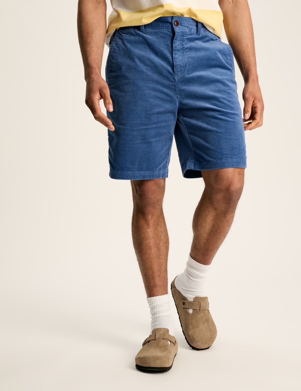 Corduroy Half-Elasticated Waist Shorts 1 of 6
