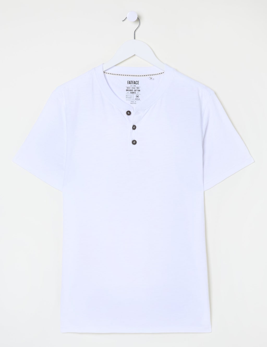 Pure Cotton Crew Neck Henley T-Shirt 2 of 5