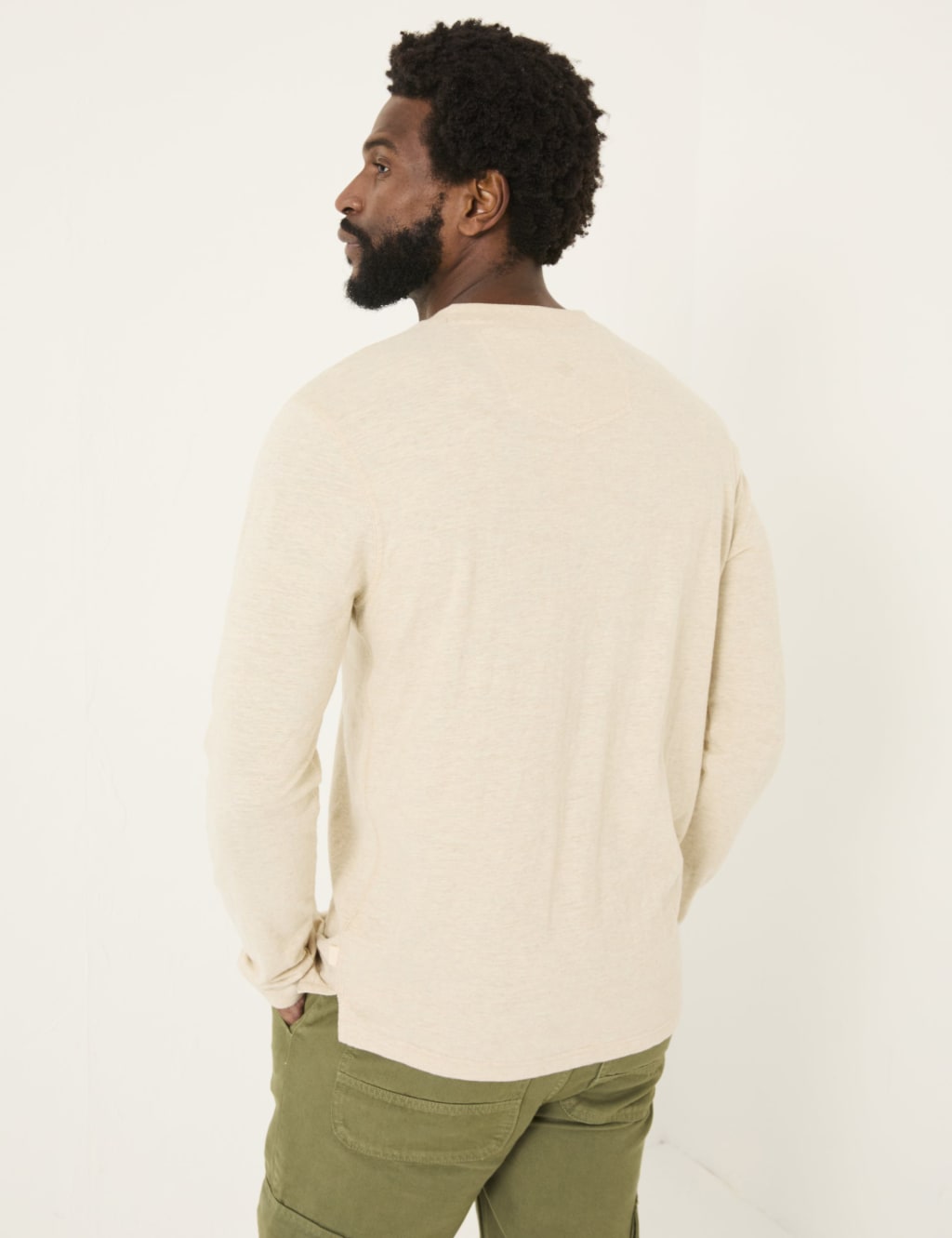 Pure Cotton Henley Top 3 of 5