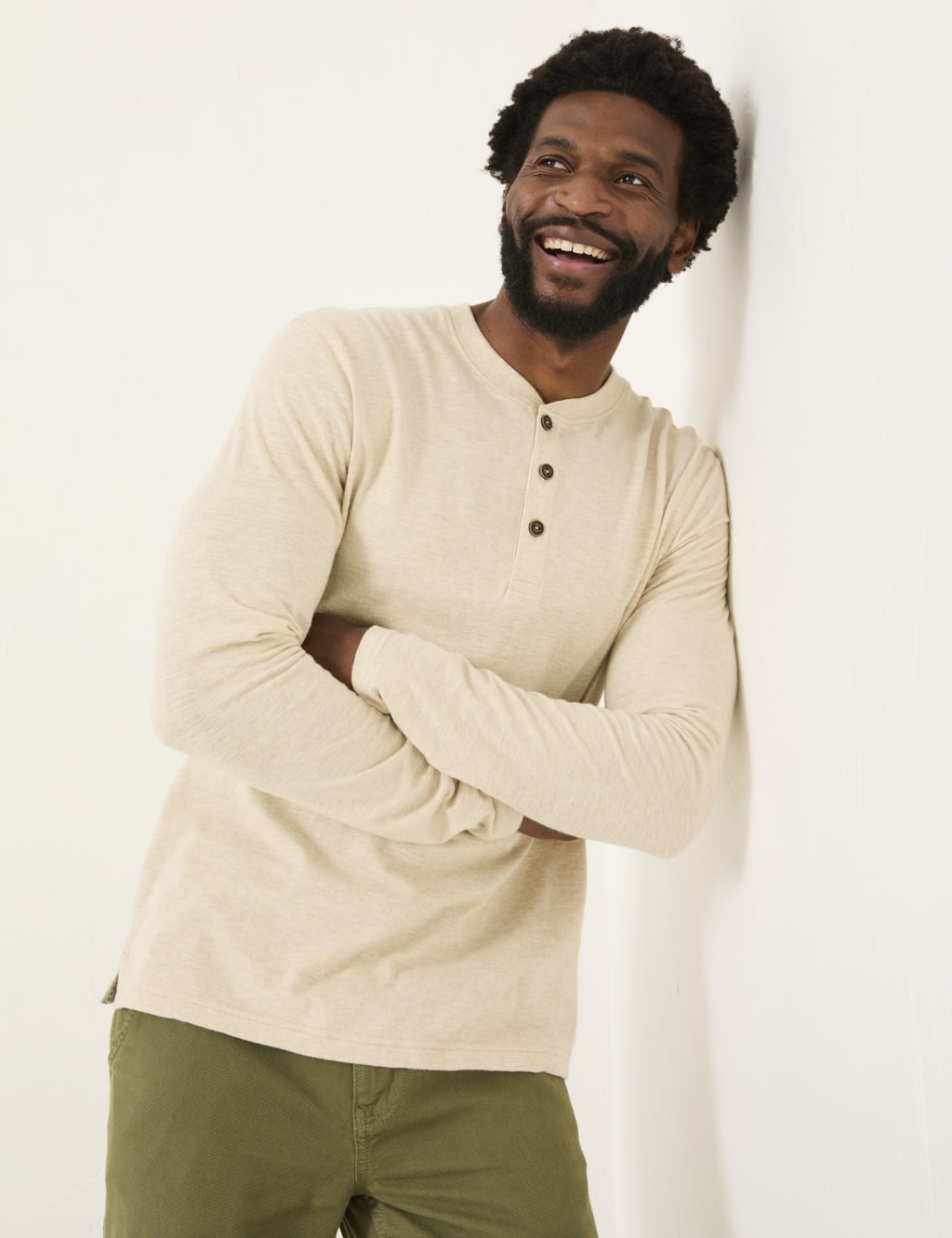 Pure Cotton Henley Top 5 of 5