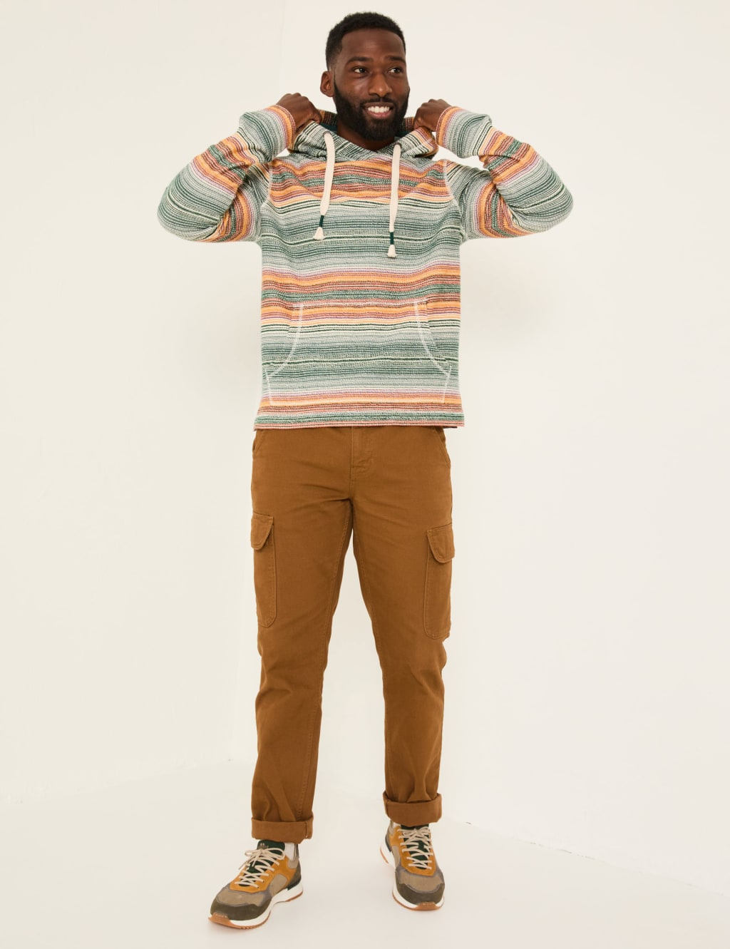 Pure Cotton Striped Hoodie 3 of 5