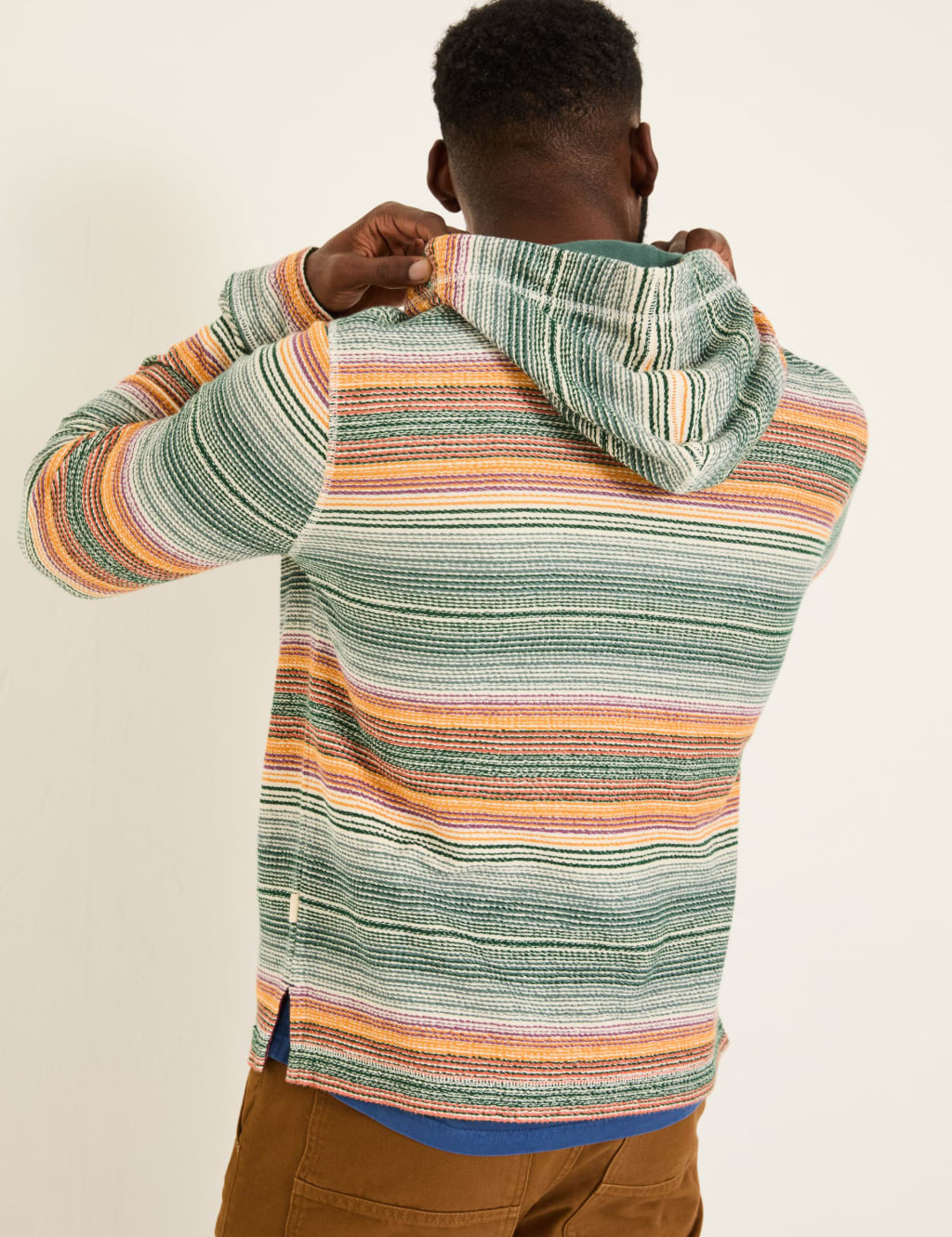 Pure Cotton Striped Hoodie 4 of 5