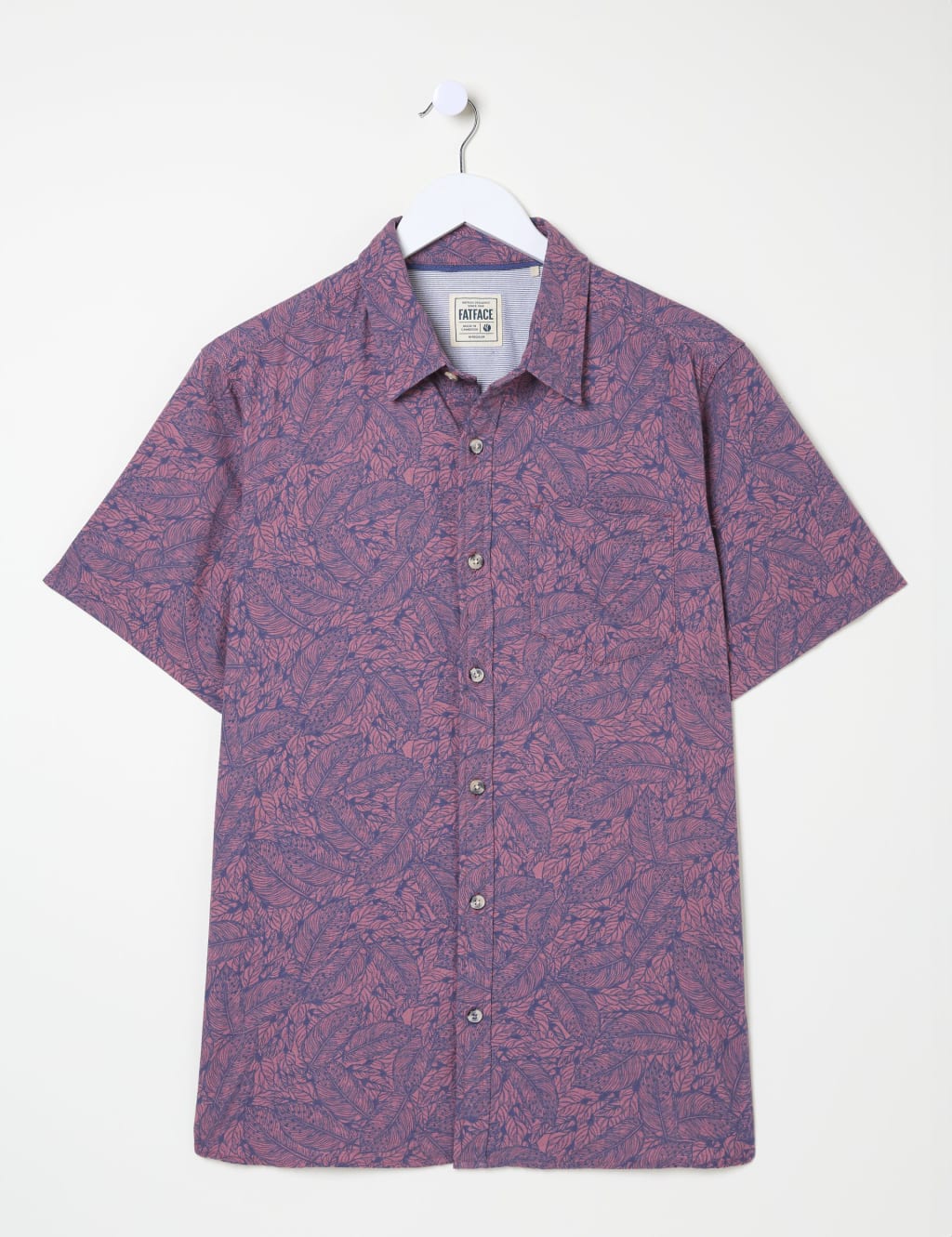 Pure Cotton Leaf Print Shirt 2 of 5