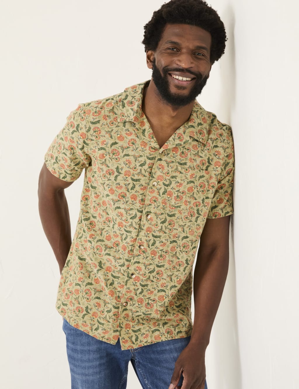 Pure Cotton Floral Shirt