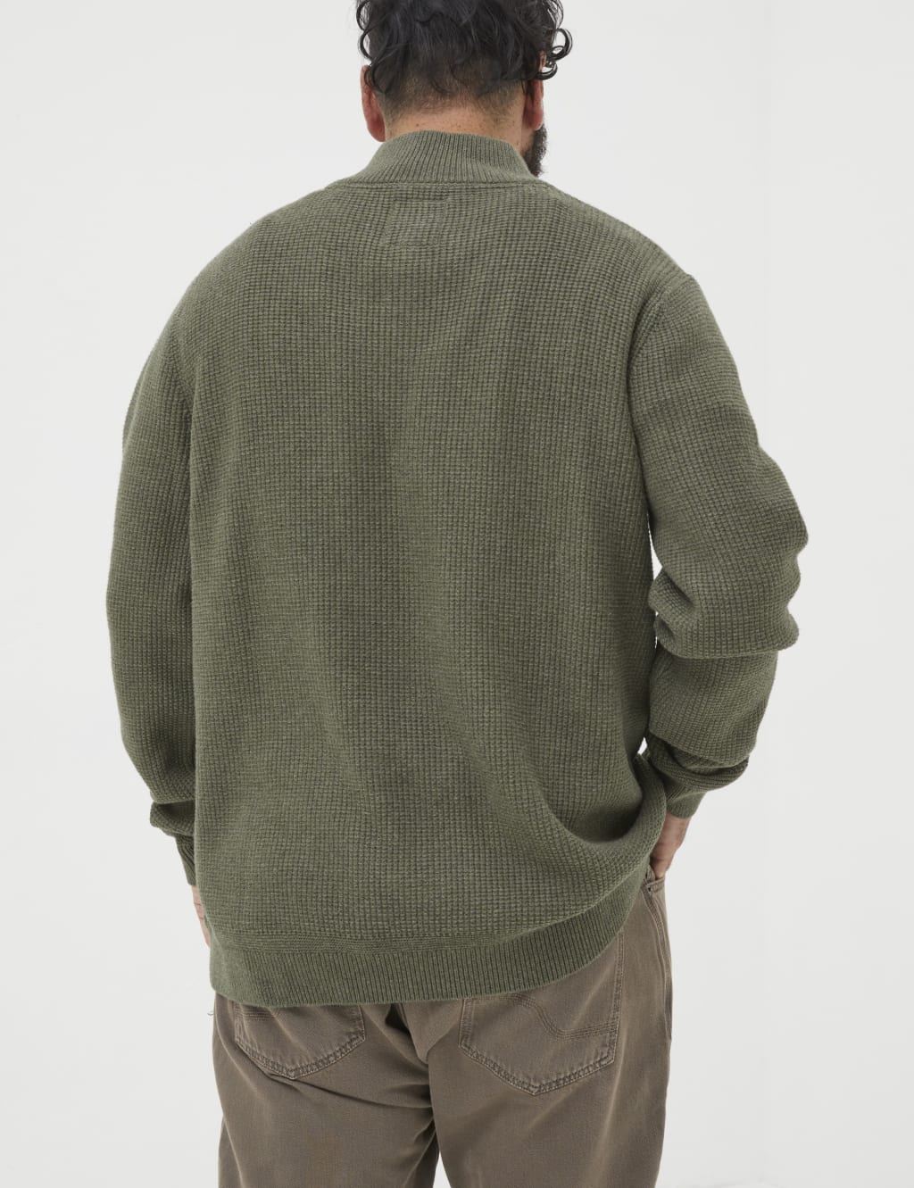 Ribbed & Zip Jumper