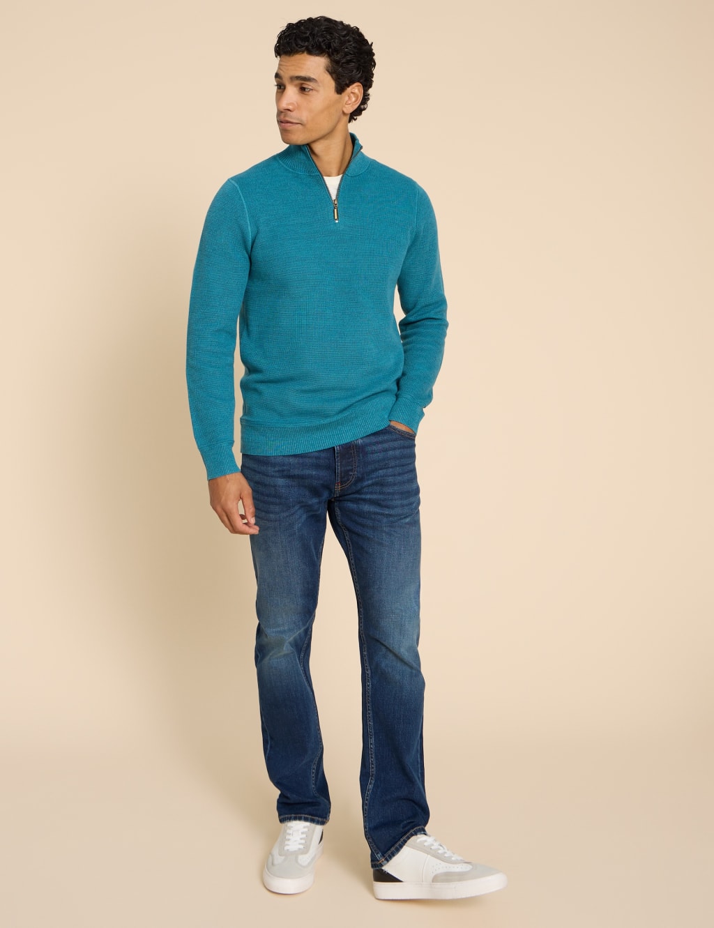 Straight Fit 5 Pocket Jeans 1 of 6
