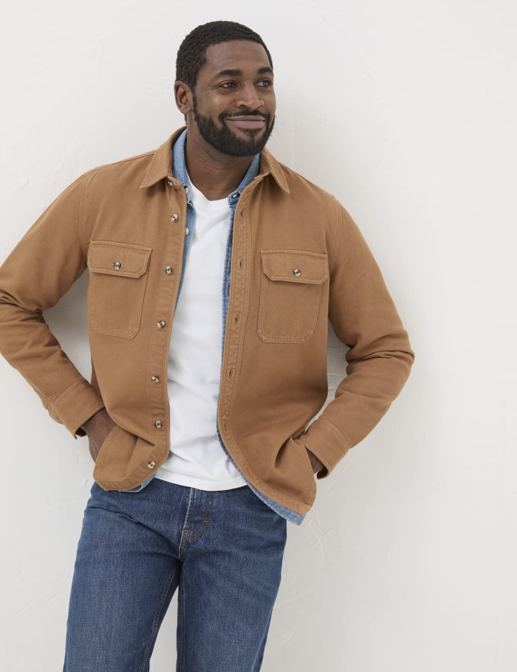 Pure Cotton Twill Oxford Shirt 1 of 4