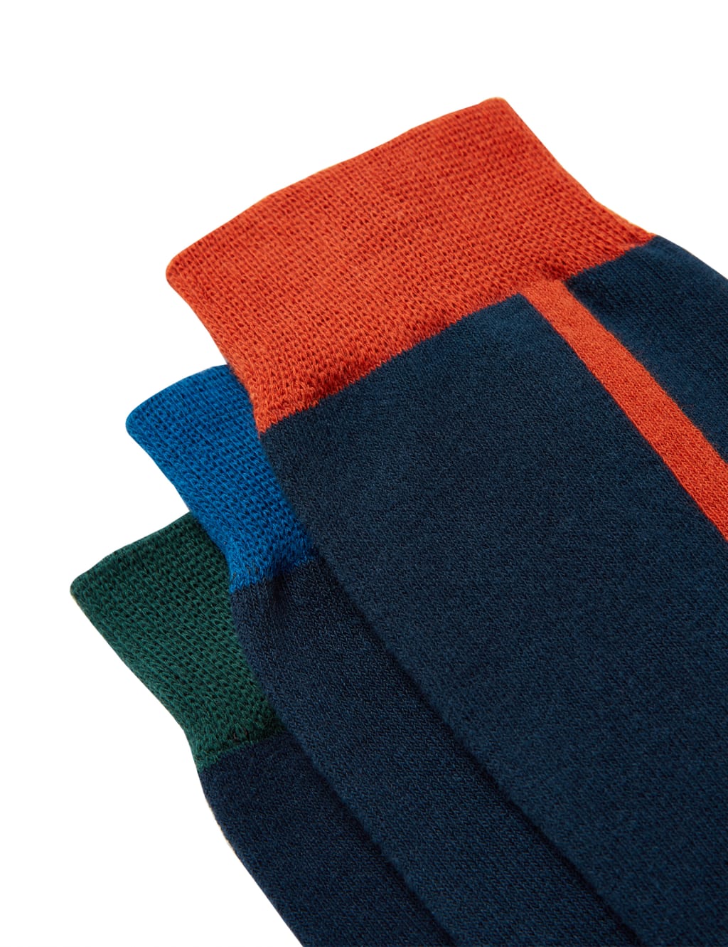 3pk Striped Cotton Rich Socks 2 of 2