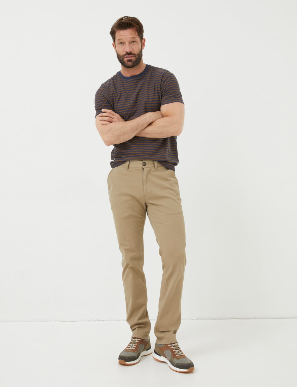 Slim Fit Textured Chinos 1 of 6