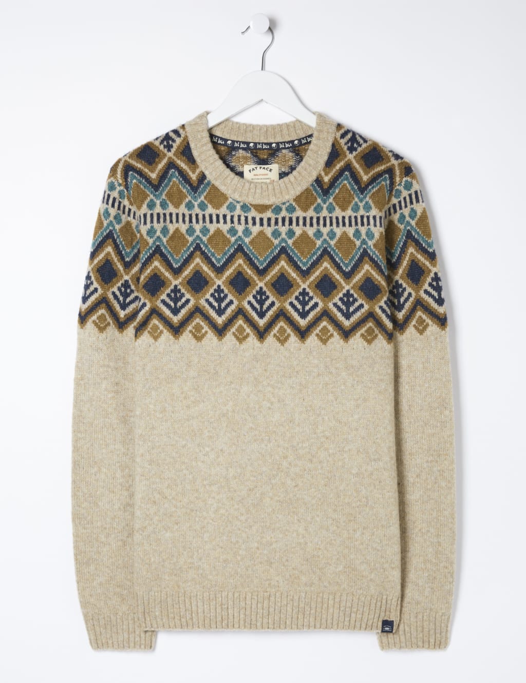 Fair Isle Crew Neck Jumper FatFace M S