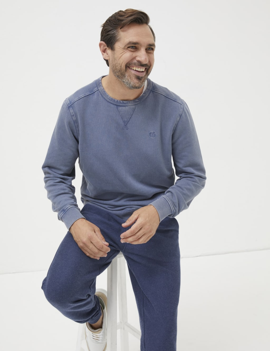 Pure Cotton Crew Neck Sweatshirt 1 of 4