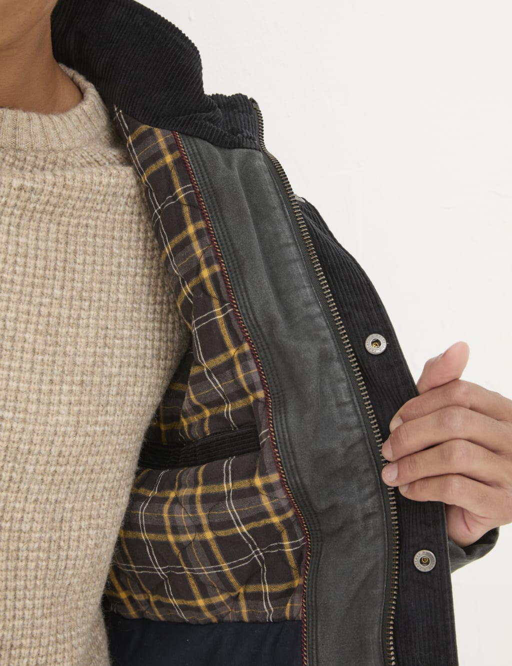 Cotton Rich Padded Hooded Utility Jacket FatFace M S
