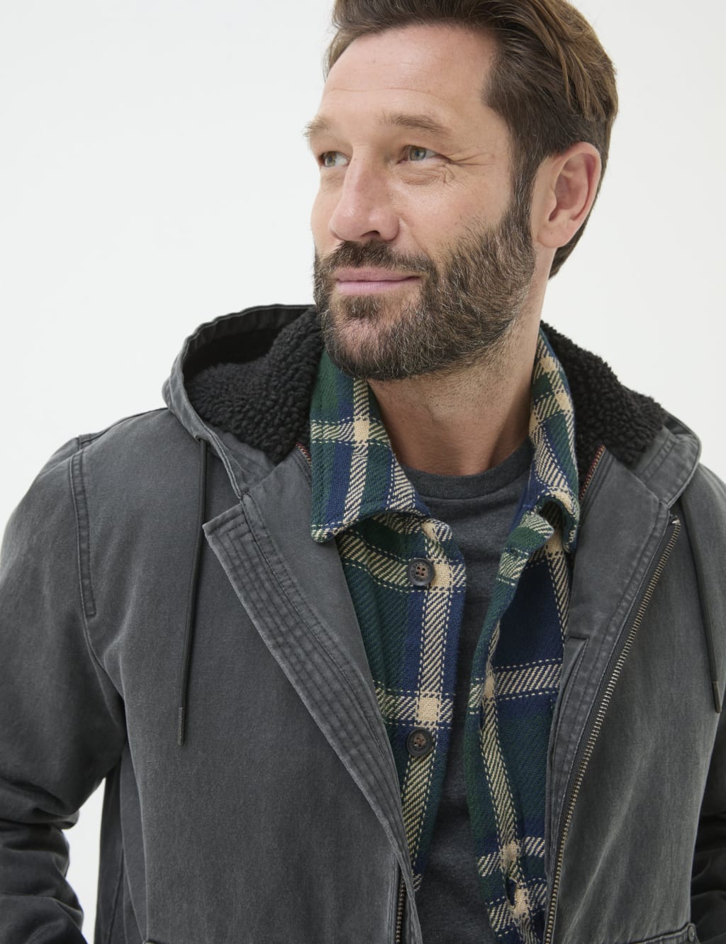 Gray utility jacket outlet