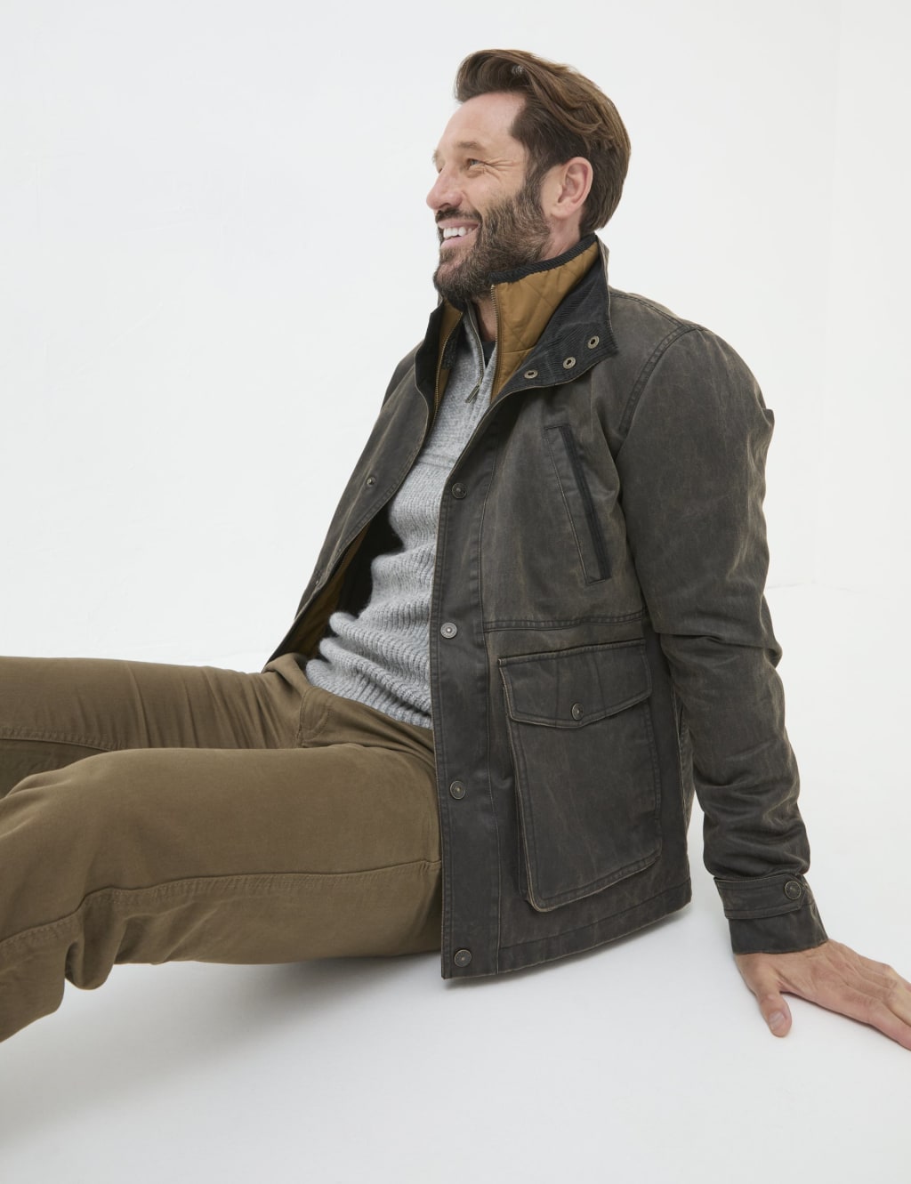 Cotton Rich Padded Utility Jacket