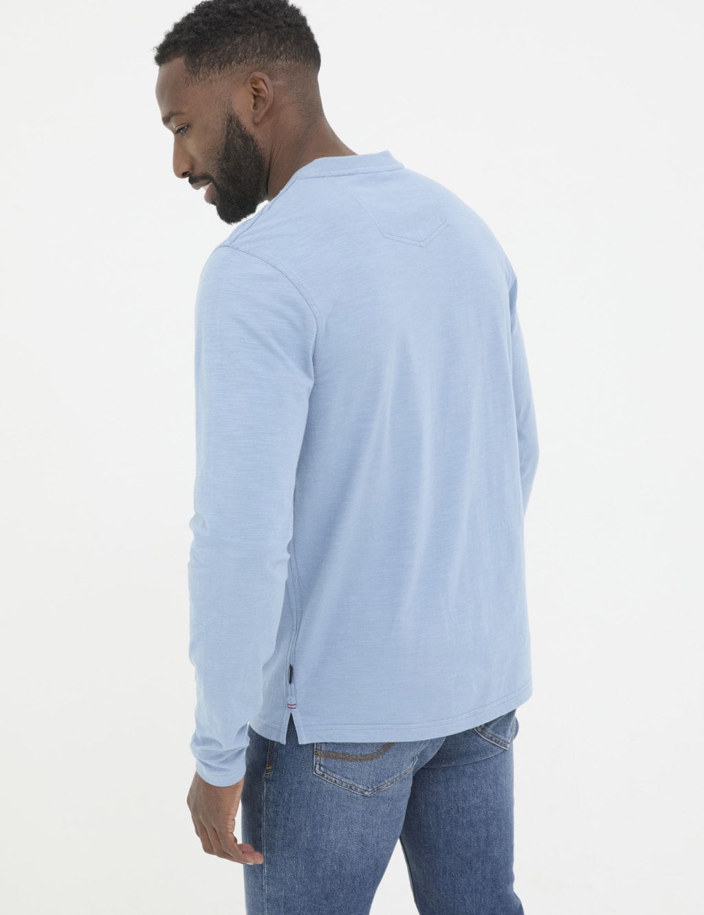 Pure Cotton Henley Long Sleeve Top 3 of 5