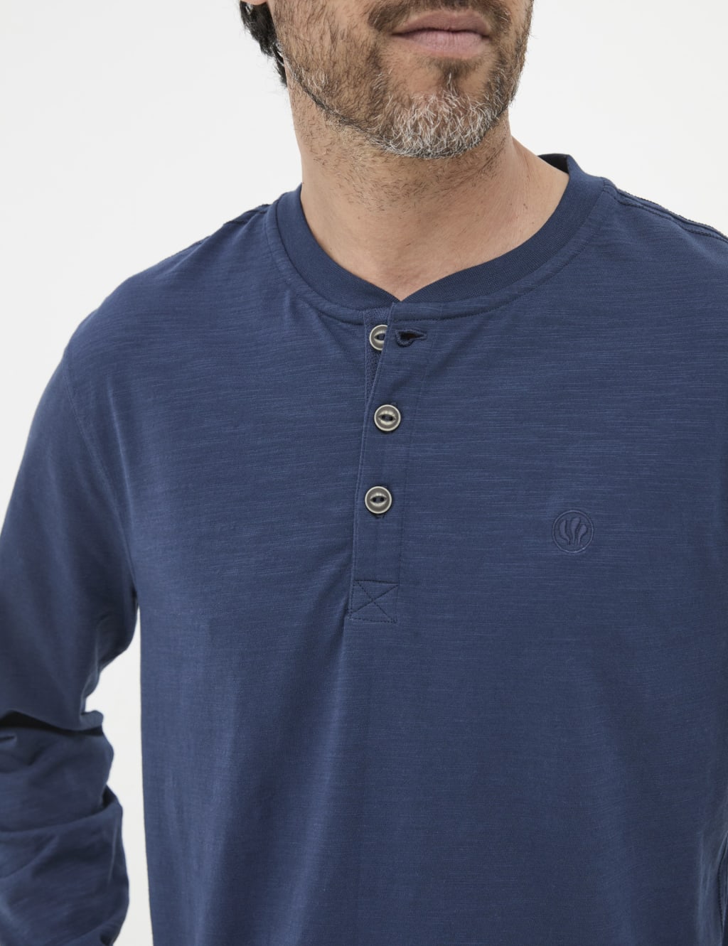 Pure Cotton Henley Long Sleeve Top 4 of 4