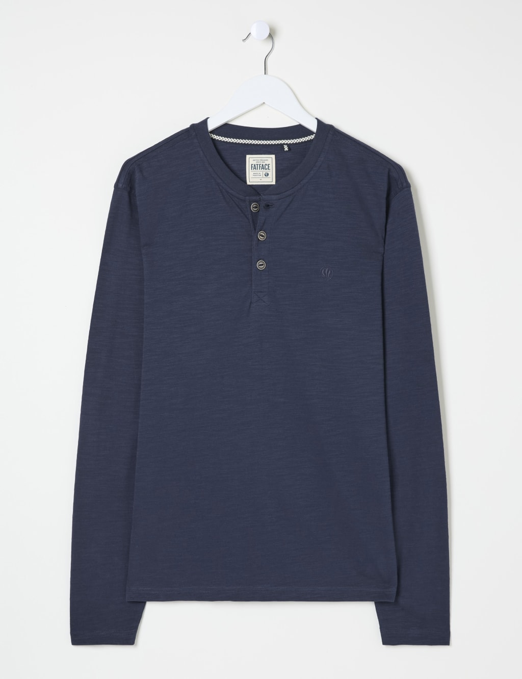 Pure Cotton Henley Long Sleeve Top 2 of 4