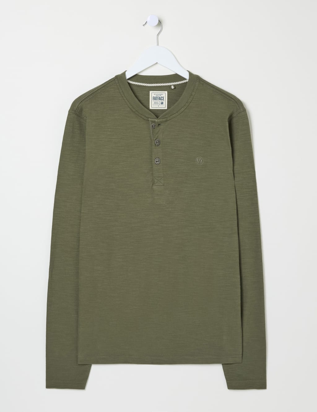 Pure Cotton Henley Long Sleeve Top 2 of 4