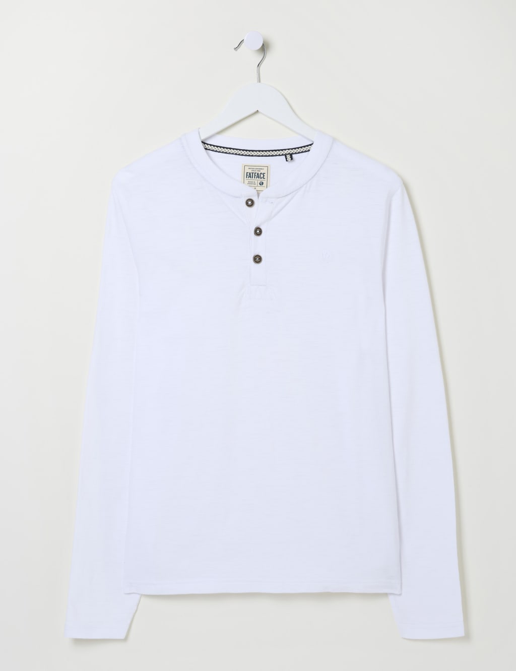 Pure Cotton Henley Long Sleeve Top 2 of 4