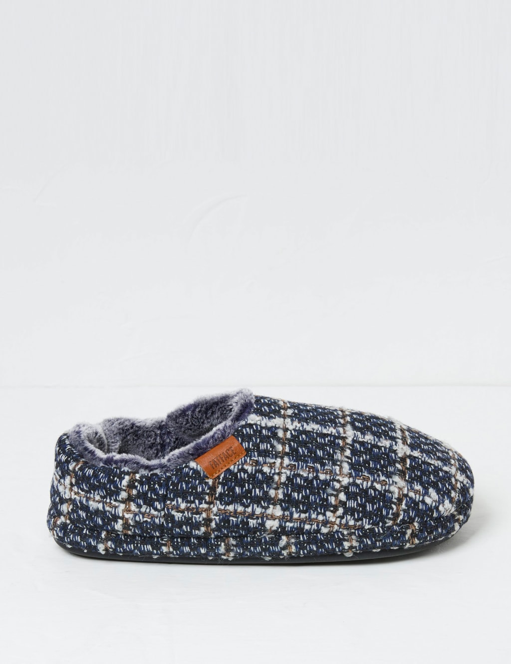 Checked Mule Slippers FatFace M S