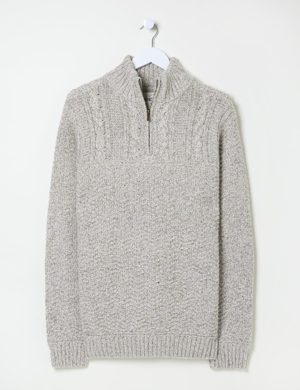 Wool Blend Half Zip Jumper FatFace M S