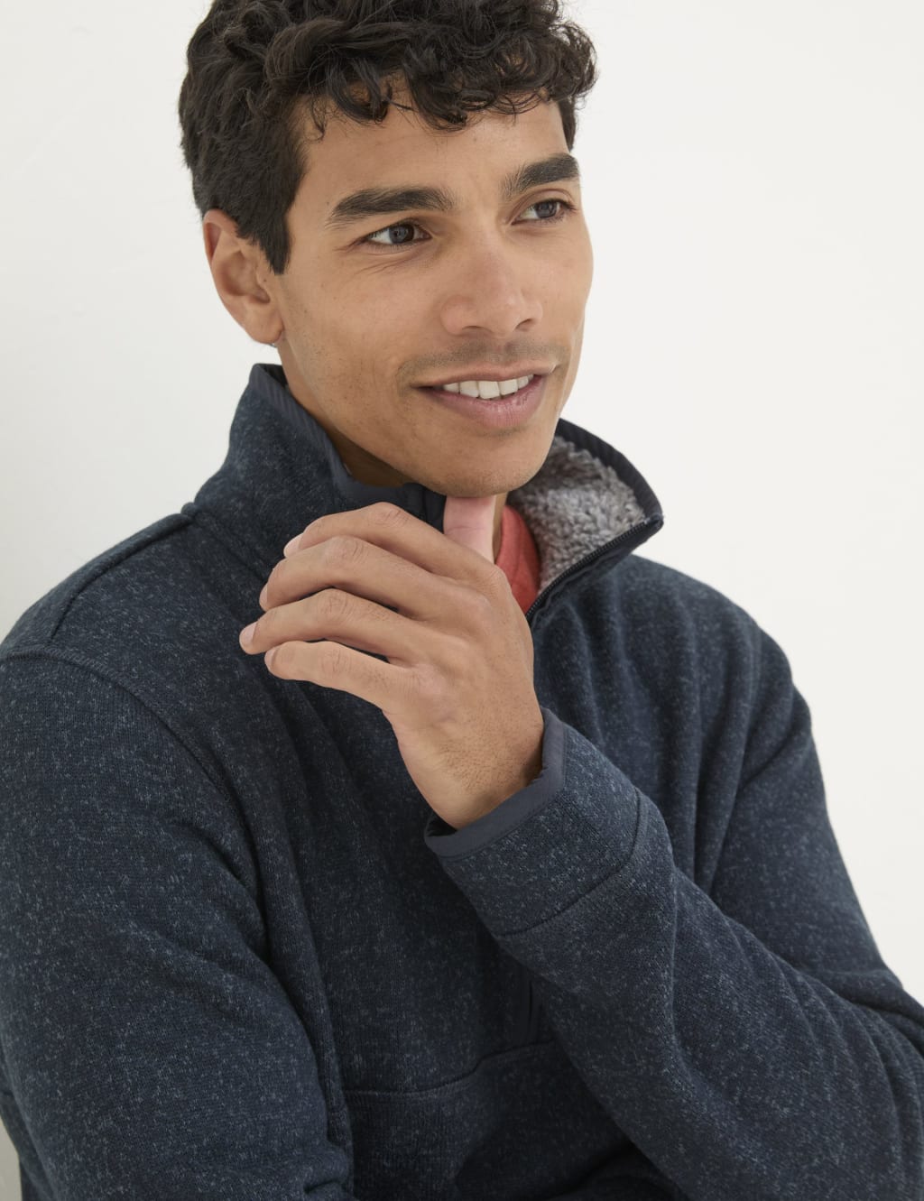 Funnel Neck Half Zip Sweatshirt 4 of 5