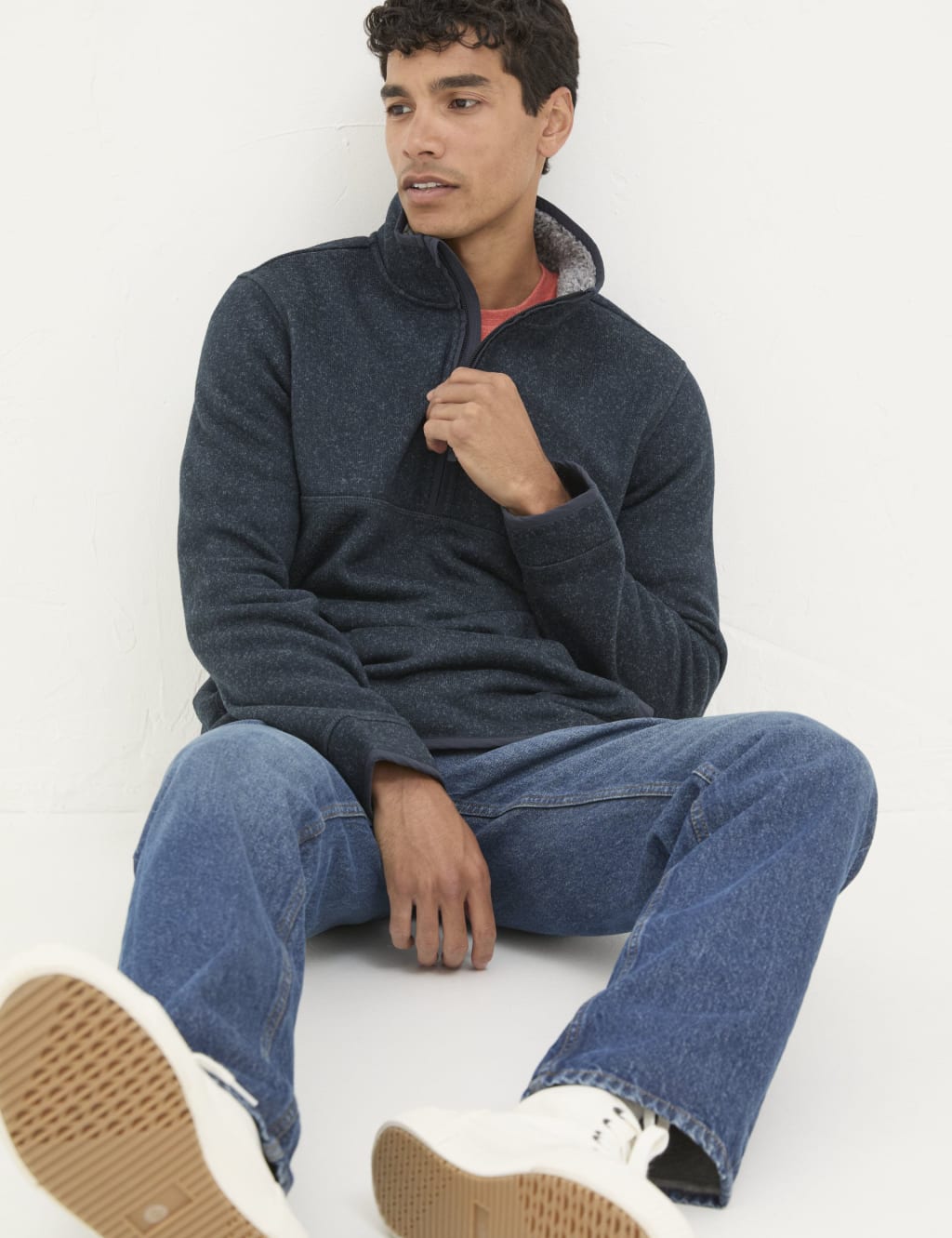 Funnel Neck Half Zip Sweatshirt 5 of 5