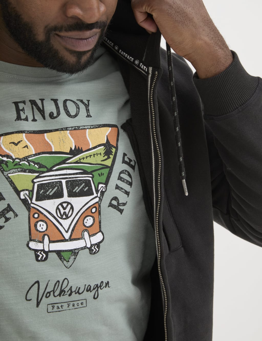 Fat face zip up hoodie online