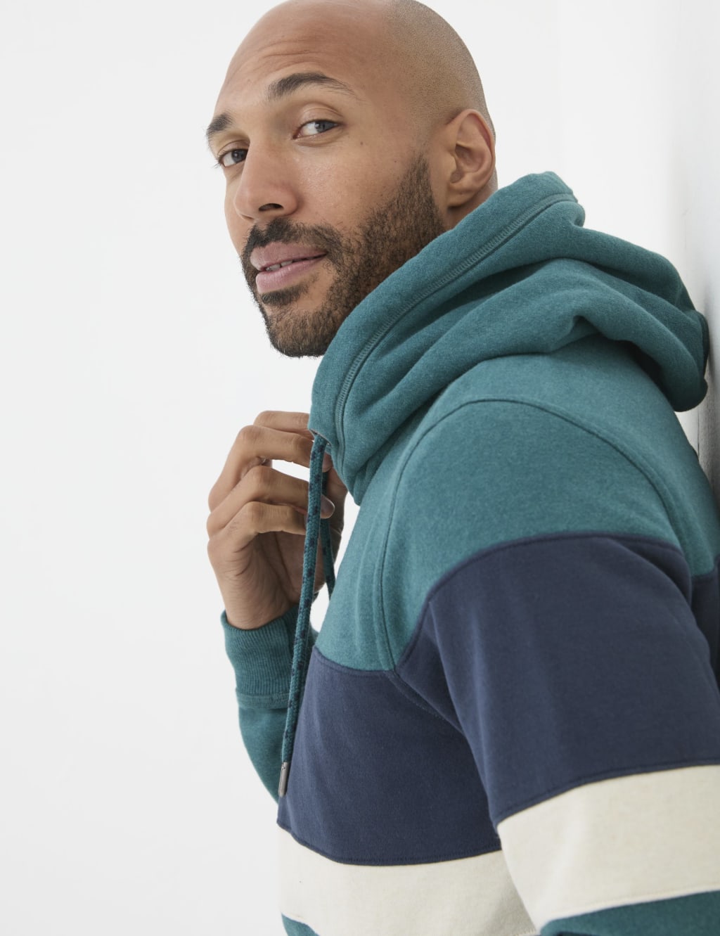 Colour Block Long Sleeve Hoodie